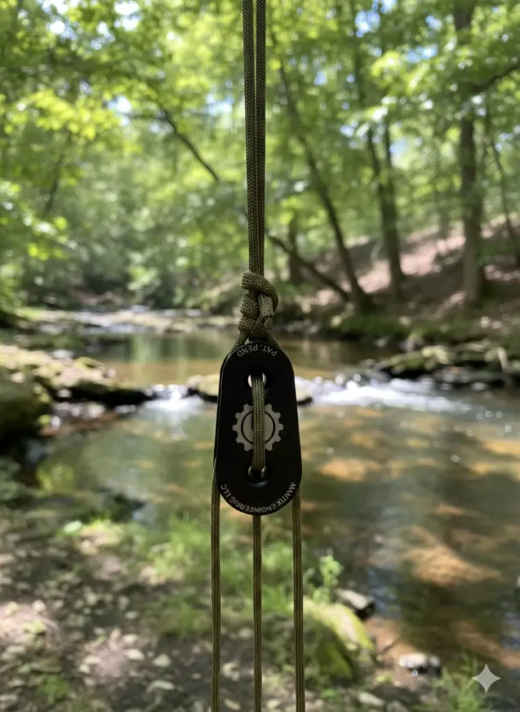 Mantix sheaveless double pulley